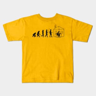 Quarantine Human Evolution Kids T-Shirt
